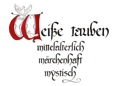 Überschrift Mittelalterseite - Kaligraphie